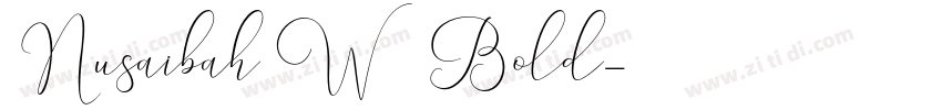 Nusaibah W21 Bold字体转换